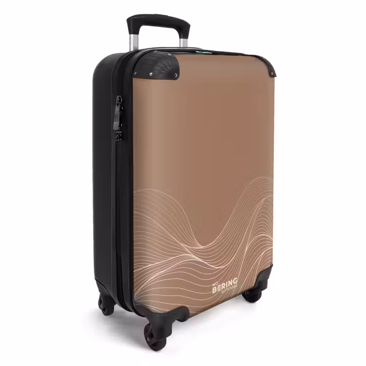 CaseSwap™ - Minimal - Warm brown with waves — 2