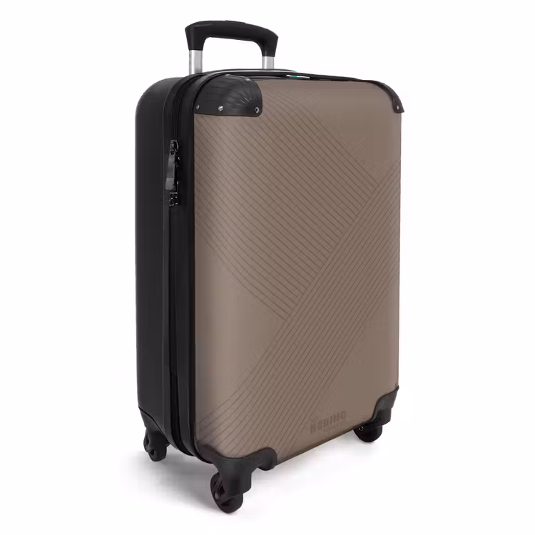CaseSwap™ - Minimal - Crossing lines on taupe brown — 2