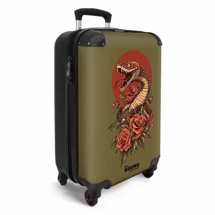 CaseSwap™ - Tattoo style- Realistic snake on green background — 2