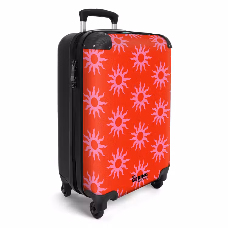 CaseSwap™ - Patterns - Sunburst pattern on bright red background — 2