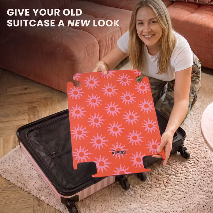CaseSwap™ - Patterns - Sunburst pattern on bright red background — 3