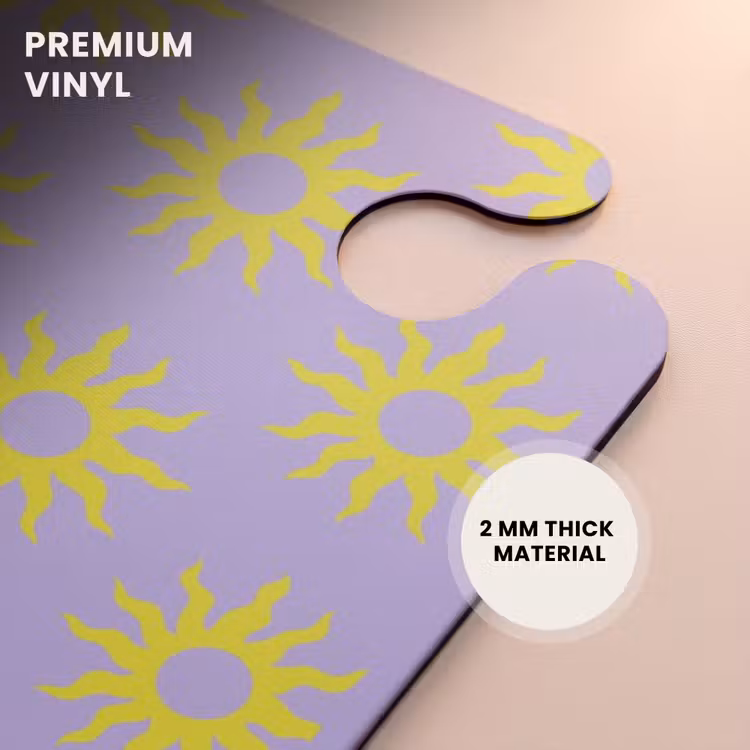 CaseSwap™ - Patterns - Sunburst pattern on Lavender purple background — 6