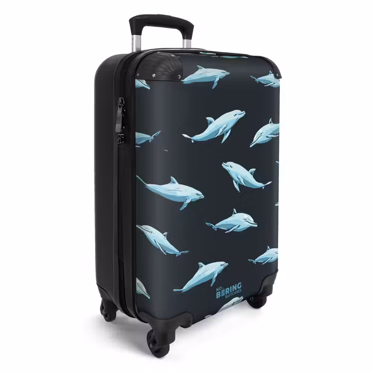 CaseSwap™ - Patterns - Dolphins on dark blue background — 2