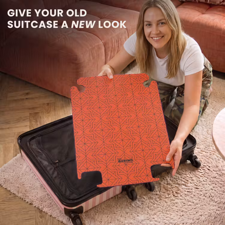 CaseSwap™ - Patterns - Geometric pattern on orange — 3