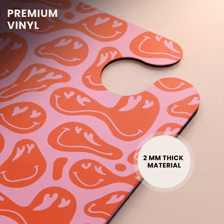 CaseSwap™ - Patterns - Pattern of distorted emojis on pink background — 6