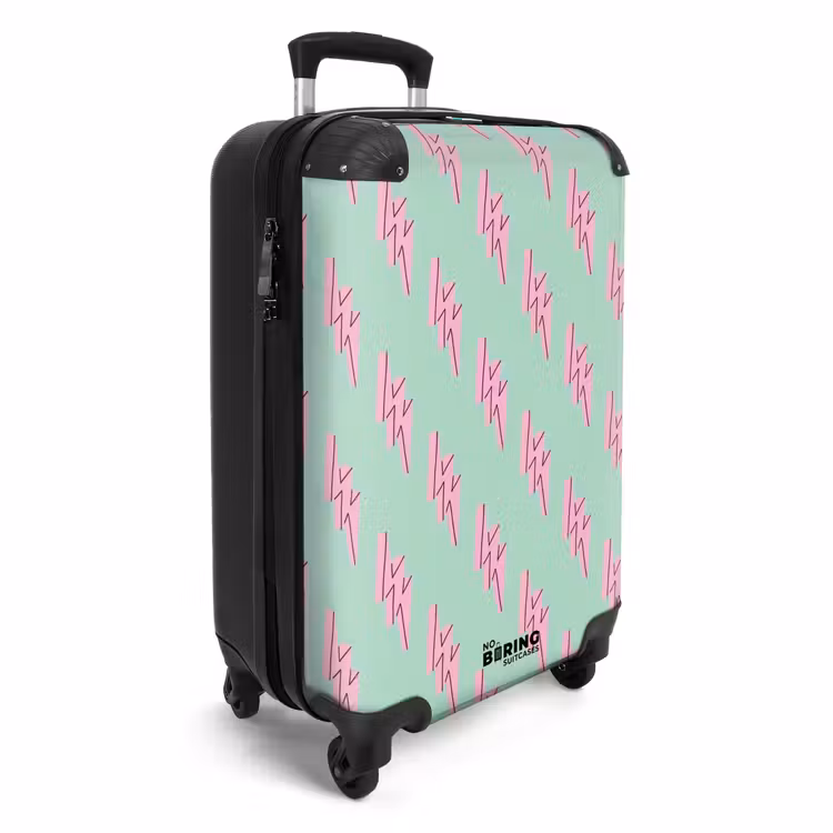 CaseSwap™ - Patterns - Pink lightning on mint green — 2
