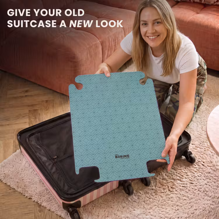 CaseSwap™ - Patterns - Geometric pattern on blue — 3