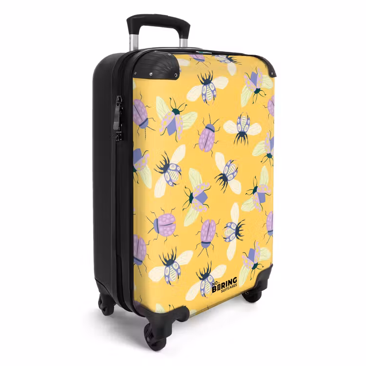 CaseSwap™ - Summer memories - Cheerful insect pattern on yellow — 2