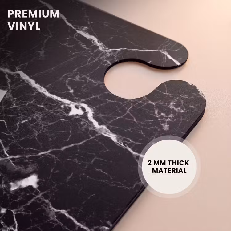 CaseSwap™ - Letter T - Marble look - Black — 6
