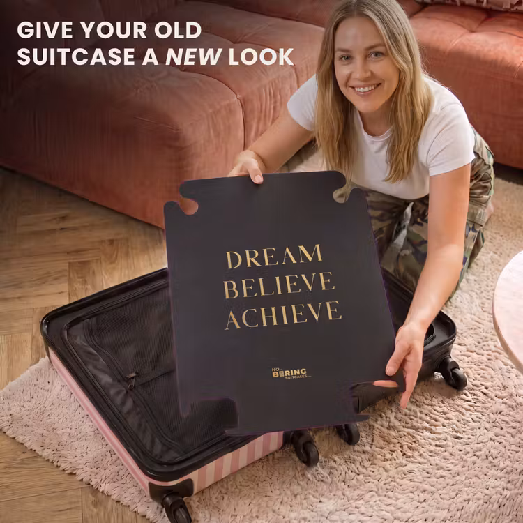 CaseSwap™ - Quotes - Dream believe achieve - Gold - Black - Luxury — 3