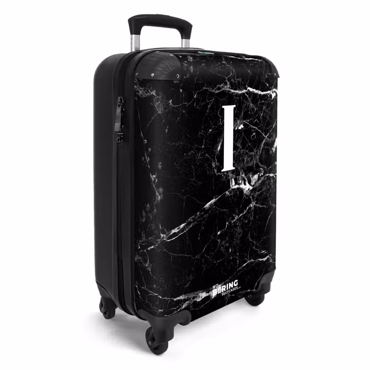 CaseSwap™ - Marble - Letter I - Marble look - Black — 2