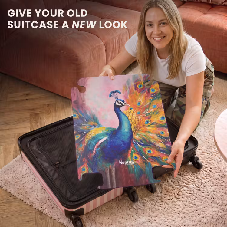 CaseSwap™ - Colorful portrait of a peacock in oil paint — 3