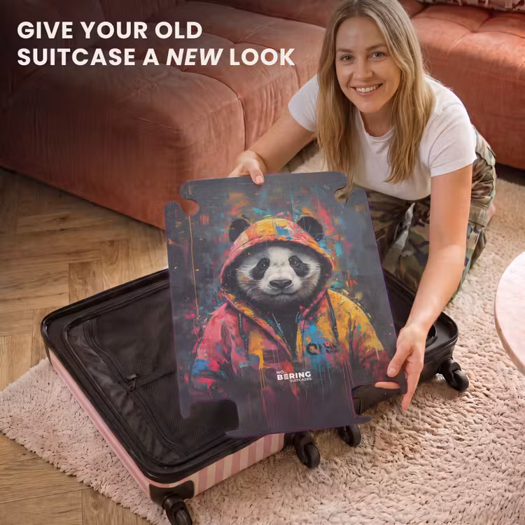 CaseSwap™ - Panda with colorful coat and paint splatter — 3