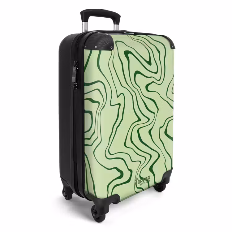 CaseSwap™ - Light green background with abstract dark green lines — 2