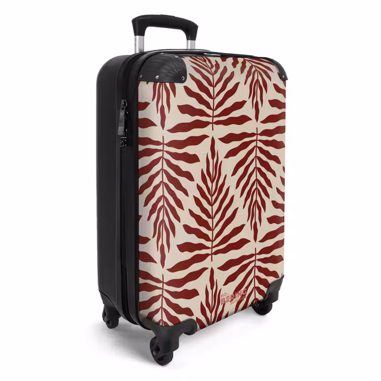 CaseSwap™ - Pattern of leaves in beige with red — 2