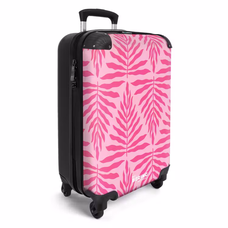 CaseSwap™ - Pattern of leaves in light and dark pink — 2