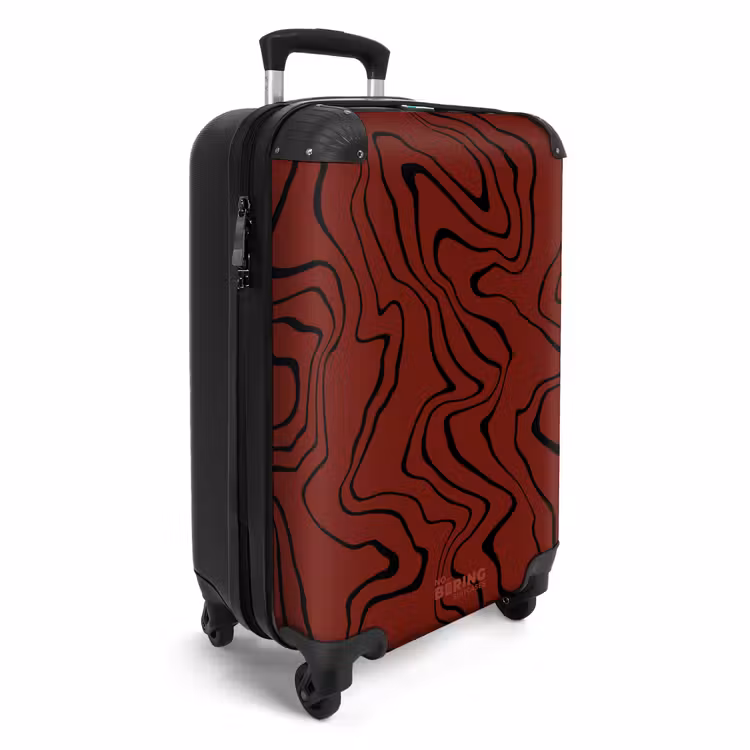 CaseSwap™ - Red background with abstract black lines — 2
