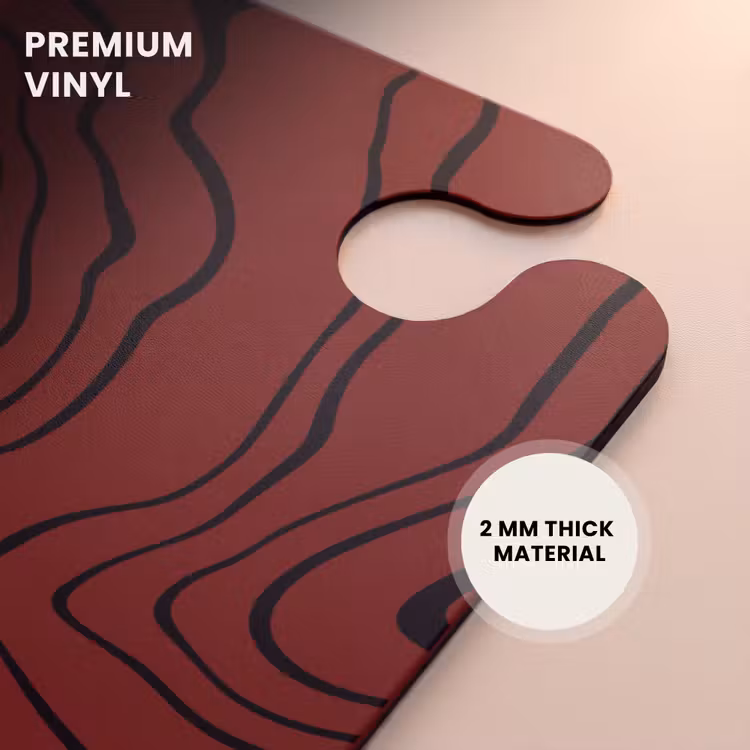 CaseSwap™ - Red background with abstract black lines — 6