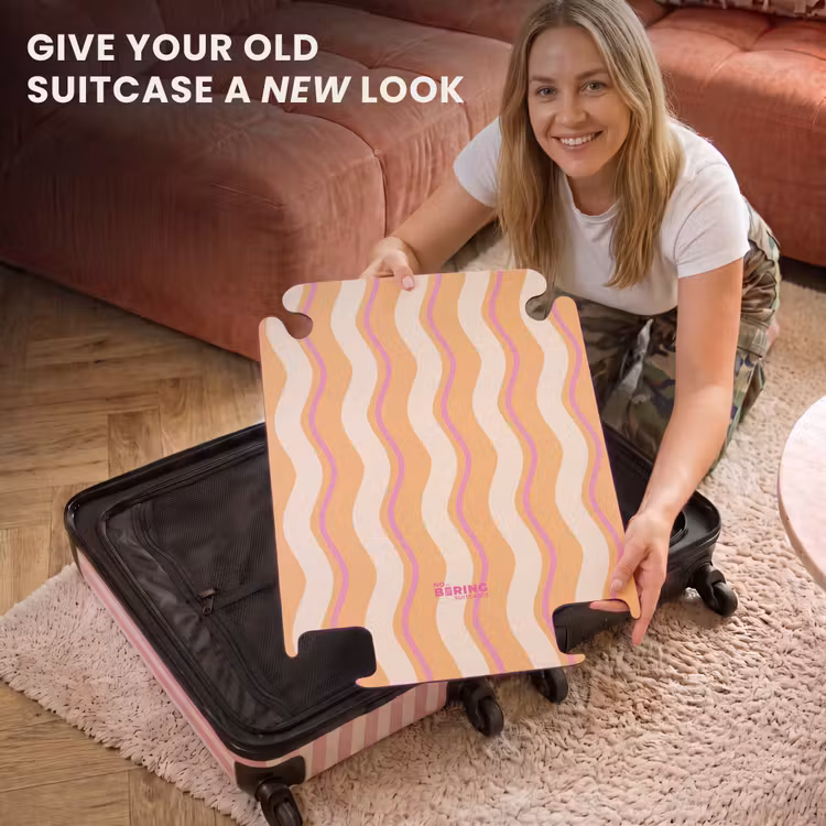 CaseSwap™ - Wavy stripes in orange and pink — 3