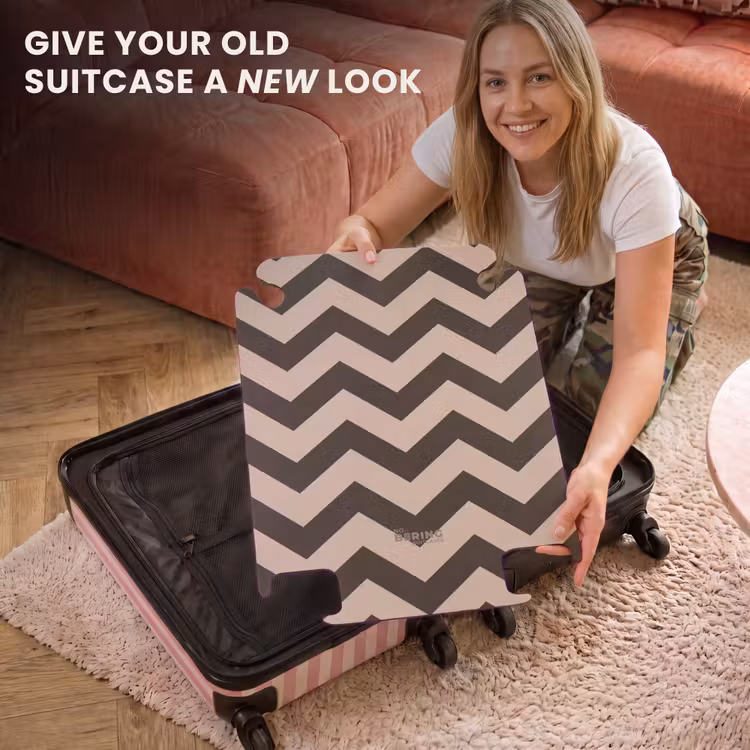 CaseSwap™ - Zigzag pattern in different shades of brown — 3
