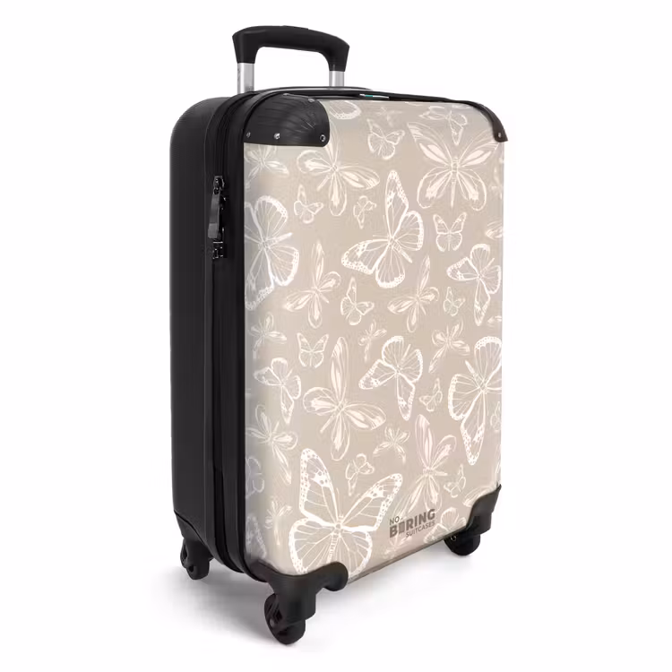 CaseSwap™ - Pattern of butterflies in beige — 2