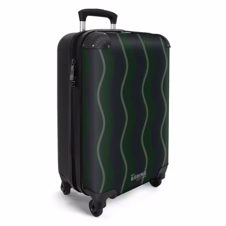 CaseSwap™ - Wavy stripes in green with gray — 2