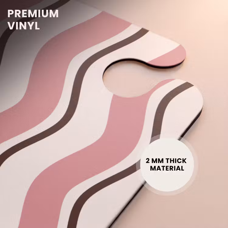 CaseSwap™ - Wavy stripes in pink and brown — 6
