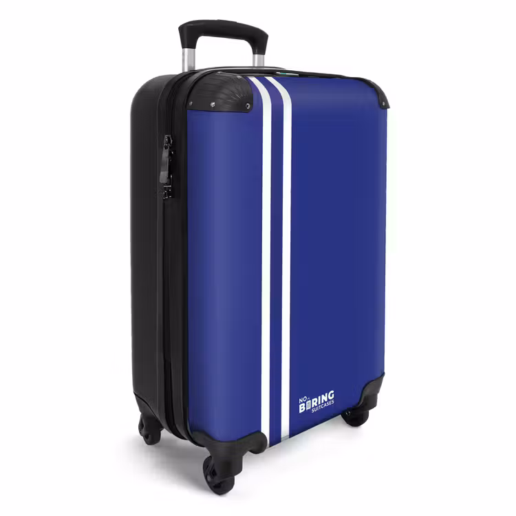 CaseSwap™ - Royal blue background with double white side stripes on the left — 2