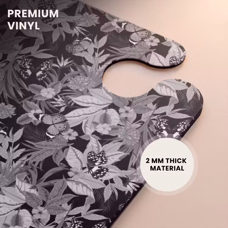CaseSwap™ - Tropical butterfly pattern black and white — 6