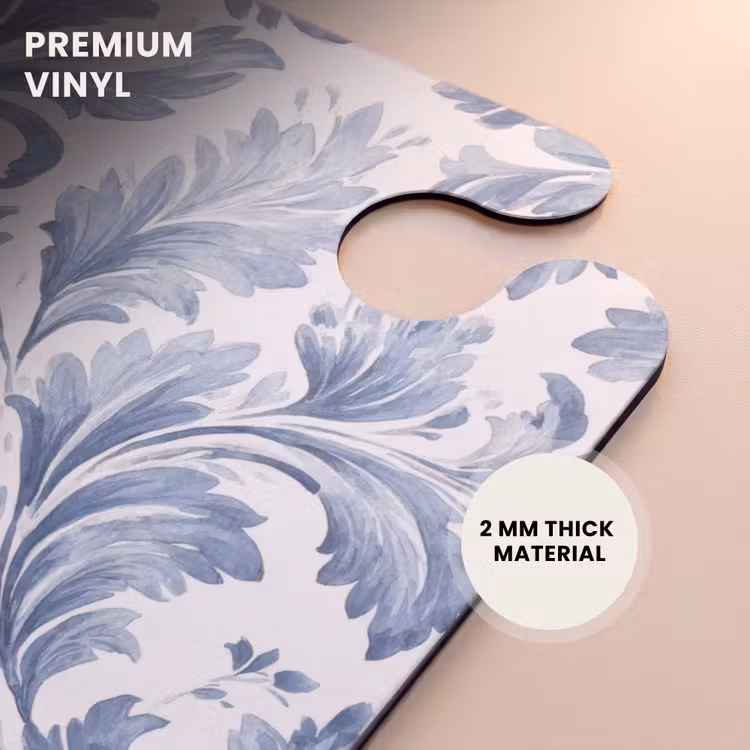 CaseSwap™ - Baroque leaves pattern blue — 6