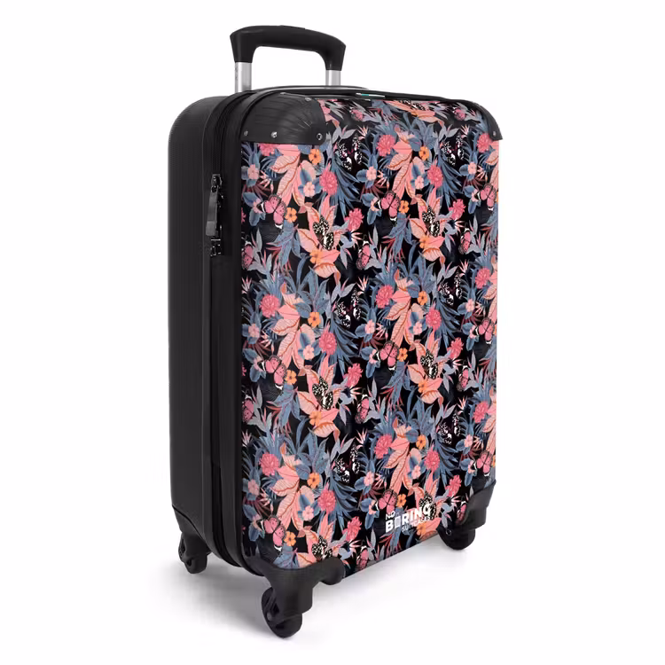 CaseSwap™ - Tropical butterfly pattern pink blue — 2
