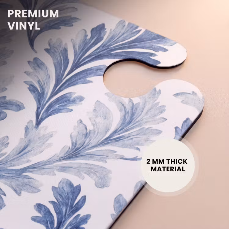 CaseSwap™ - Baroque leaves pattern blue — 6