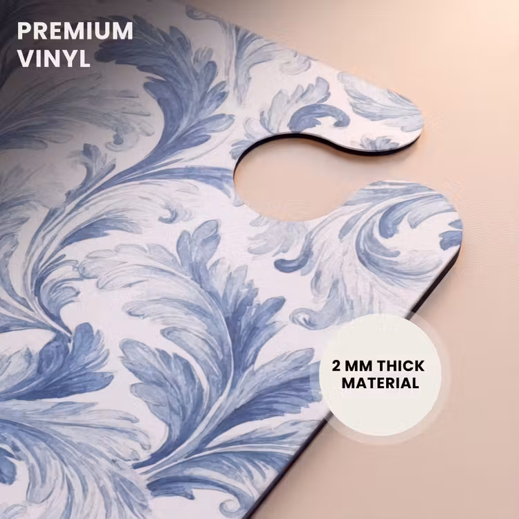 CaseSwap™ - Baroque leaves pattern blue — 6
