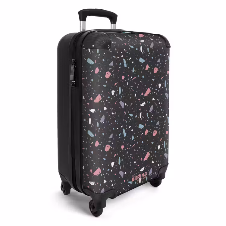 CaseSwap™ - Terrazzo pattern black with pastel — 2