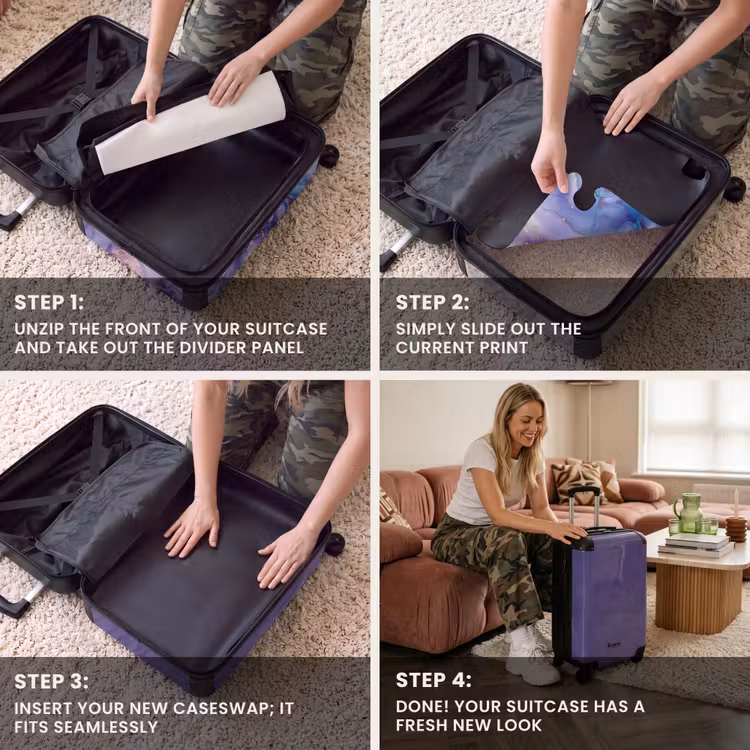 CaseSwap™ - Leather look purple — 4
