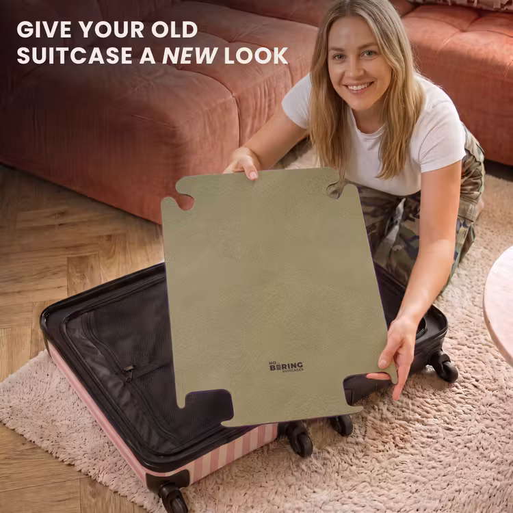 CaseSwap™ - Leather look gray green — 3