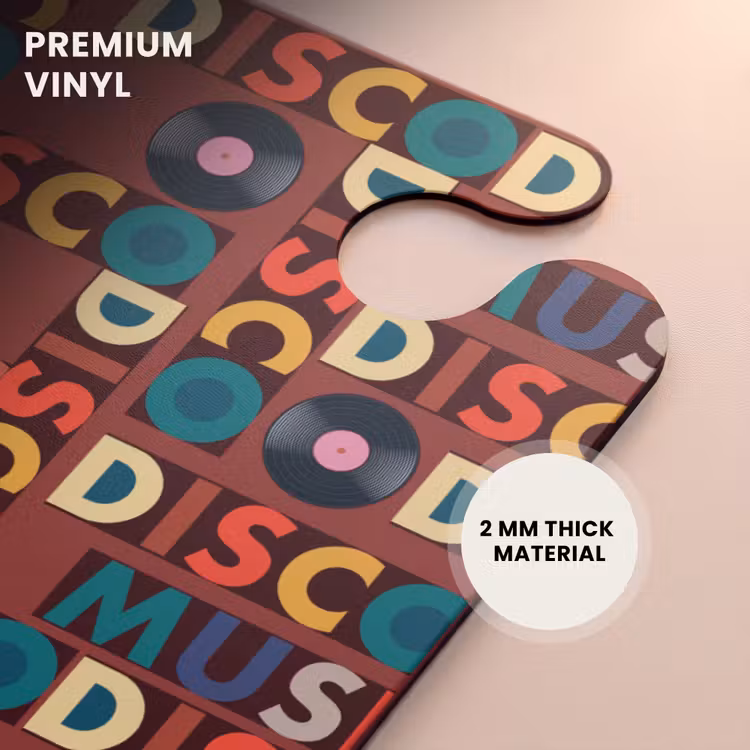 CaseSwap™ - Retro disco 70s text pattern colorful — 6
