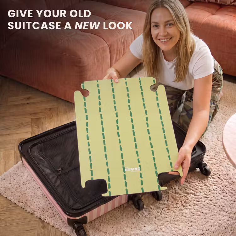 CaseSwap™ - Lime green background with dark green stripes — 3