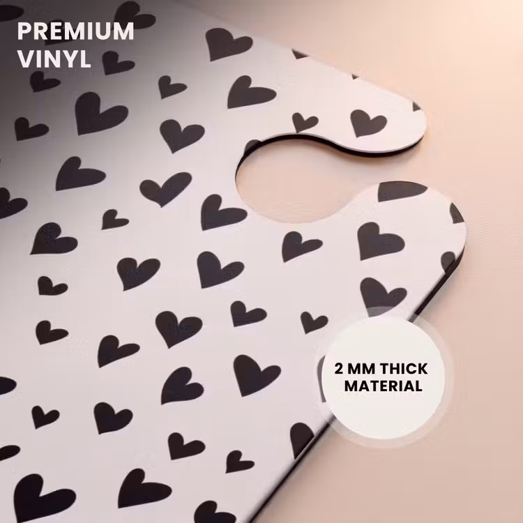 CaseSwap™ - Valentine hearts pattern black — 6