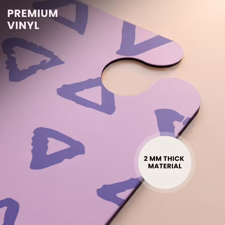 CaseSwap™ - Blue, triangular outline on lavender pink background — 6
