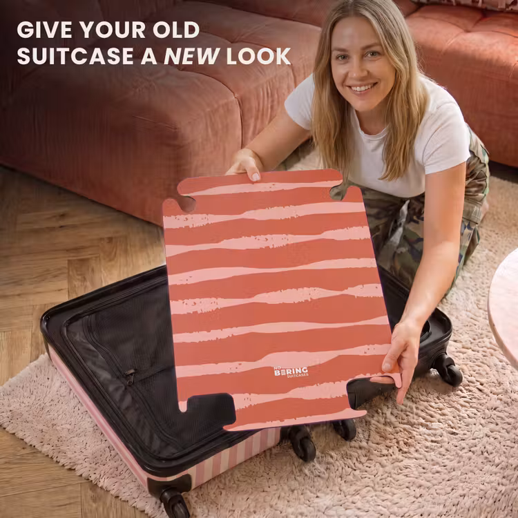 CaseSwap™ - Playful stripes on red background — 3