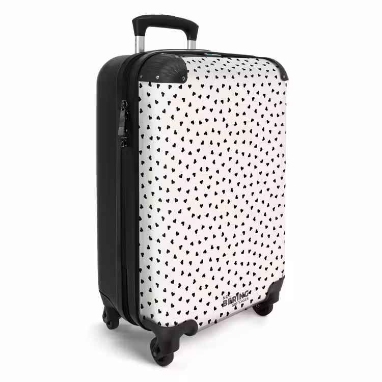 CaseSwap™ - Valentine heart shaped pattern black — 2