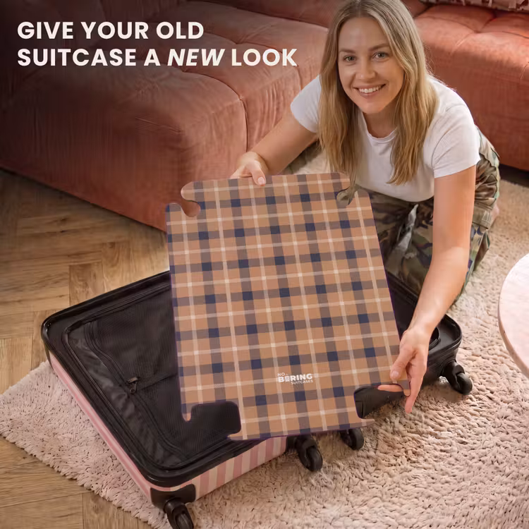CaseSwap™ - Classic checkerboard pattern in camel and black — 3