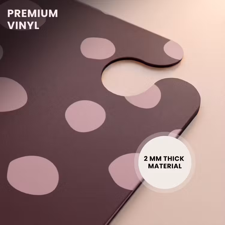 CaseSwap™ - Deep brown background with pink dots — 6