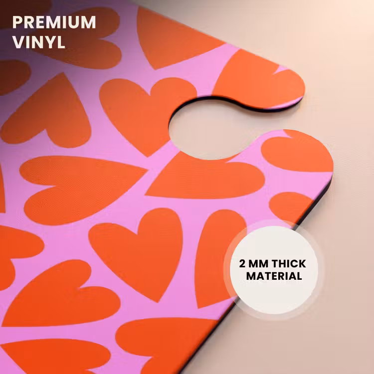 CaseSwap™ - Dense pattern of red hearts on pink background — 6