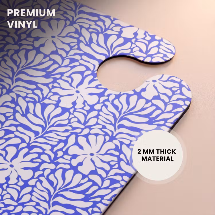 CaseSwap™ - Flowers and leaves on blue background — 6