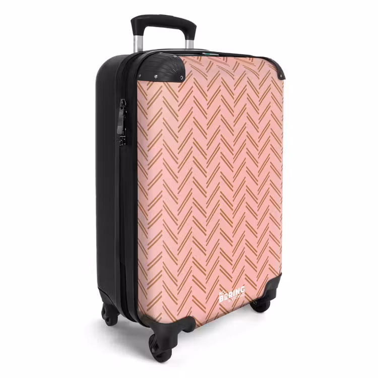 CaseSwap™ - Herringbone pattern with shades of pink and brown — 2