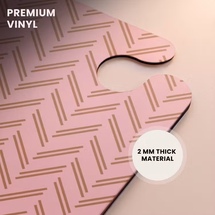 CaseSwap™ - Herringbone pattern with shades of pink and brown — 6