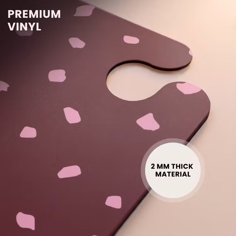 CaseSwap™ - Pink spots on bordeaux colored background — 6