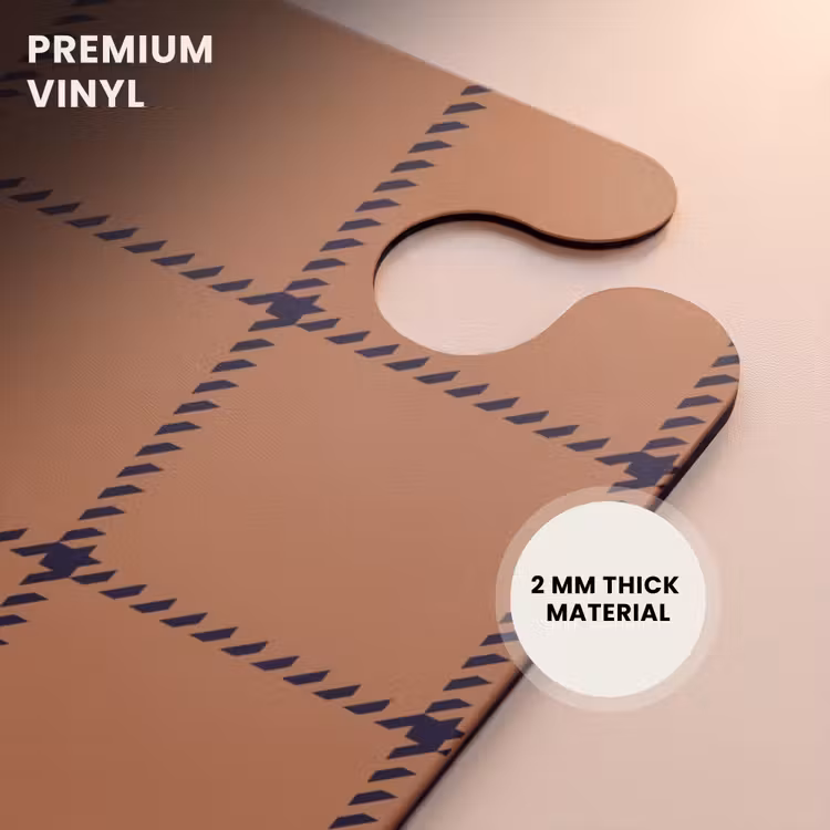 CaseSwap™ - Checkered pattern with herringbone lines in brown and black — 6